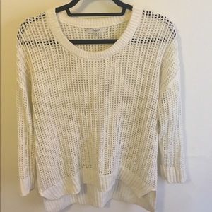 Madewell white woven sweater
